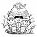 Easter Bonnet and Parade Coloring Pages 4