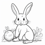 Easter Bunny with Carrot Coloring Pages 3