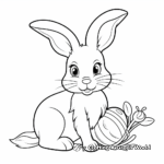 Easter Bunny with Carrot Coloring Pages 4