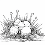 Easter Eggs in Grass Coloring Pages for Adults 3