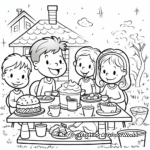 Easter Sunday Brunch Coloring Pages 2