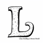 Easy & Simple Letter L Coloring Pages for Toddlers 1