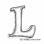 Easy & Simple Letter L Coloring Pages for Toddlers 3