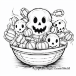 Easy and Fun Candy Bowl Coloring Pages 2