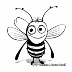 Easy and Simple Lightning Bug Coloring Pages for Children 2