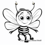 Easy and Simple Lightning Bug Coloring Pages for Children 3
