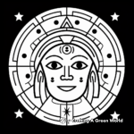 Easy Aquarius Zodiac Symbol Coloring Pages for Kids 2