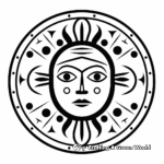 Easy Aquarius Zodiac Symbol Coloring Pages for Kids 4