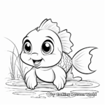 Easy Bluegill Coloring Pages for Young Children 2