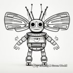 Easy Butterfly Kachina Doll Coloring Sheets for Children 2