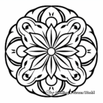 Easy Circular Mandala Coloring Pages 1