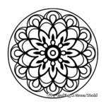 Easy Circular Mandala Coloring Pages 3