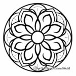 Easy Circular Mandala Coloring Pages 4