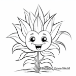 Easy Corn Stalk Coloring Pages 3