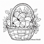 Easy Easter Basket Coloring Pages 2
