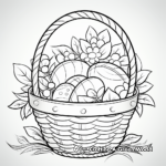 Easy Easter Basket Coloring Pages 3