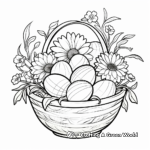 Easy Easter Basket Coloring Pages 4