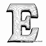 Easy Letter Shape Fun Coloring Pages 4