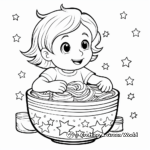 Easy Macaroni Coloring Pages for Children 1