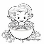 Easy Macaroni Coloring Pages for Children 3
