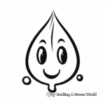 Easy Miniscule Raindrop Coloring Pages 4