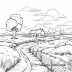 Easy Nature Landscapes Coloring Pages 2