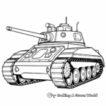 Easy Printable Tank Coloring Pages for Kids 1