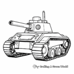 Easy Printable Tank Coloring Pages for Kids 2