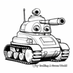 Easy Printable Tank Coloring Pages for Kids 4