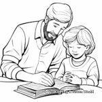 Easy-to-Color Our Father Prayer Coloring Pages for Toddlers 1