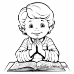 Easy-to-Color Our Father Prayer Coloring Pages for Toddlers 2