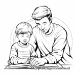 Easy-to-Color Our Father Prayer Coloring Pages for Toddlers 3