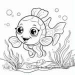 Easy-to-Coloring Sea Animal Pages 1