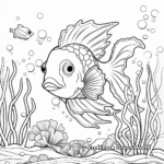 Easy-to-Coloring Sea Animal Pages 2
