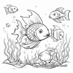 Easy-to-Coloring Sea Animal Pages 3
