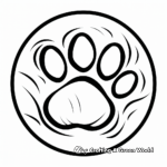 Easy Toddler-Friendly Paw Print Coloring Pages 3