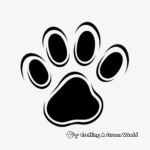 Easy Toddler-Friendly Paw Print Coloring Pages 4