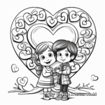 Easy Valentines Coloring Pages for Kids 1