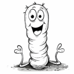 Eco-Friendly Earthworm Coloring Pages 3