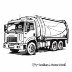 Eco-Friendly Recycling Truck Coloring Pages 2