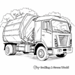 Eco-Friendly Recycling Truck Coloring Pages 3