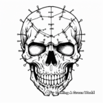 Edgy Skull Tattoo Coloring Pages 2