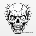 Edgy Skull Tattoo Coloring Pages 3
