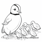 Educational Baby Penguin Lifecycle Coloring Pages 1