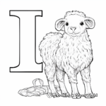 Educational Letter L Lamb Coloring Sheets 3