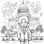 Educational Presidents' Day February Coloring Pages 4