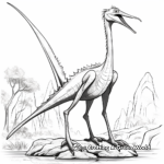 Educational Quetzalcoatlus Coloring Pages for Learning 3