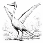Educational Quetzalcoatlus Coloring Pages for Learning 4