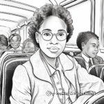 Educational Rosa Parks Coloring Sheets 1