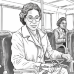 Educational Rosa Parks Coloring Sheets 3